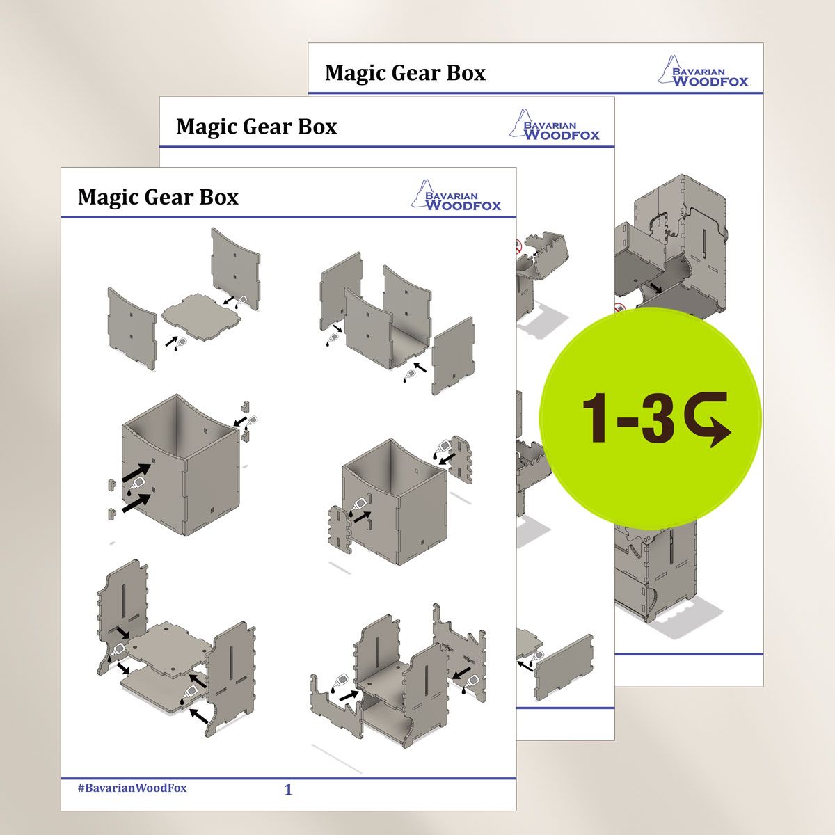 Magic Gear Box Bild für Bild Anleitung